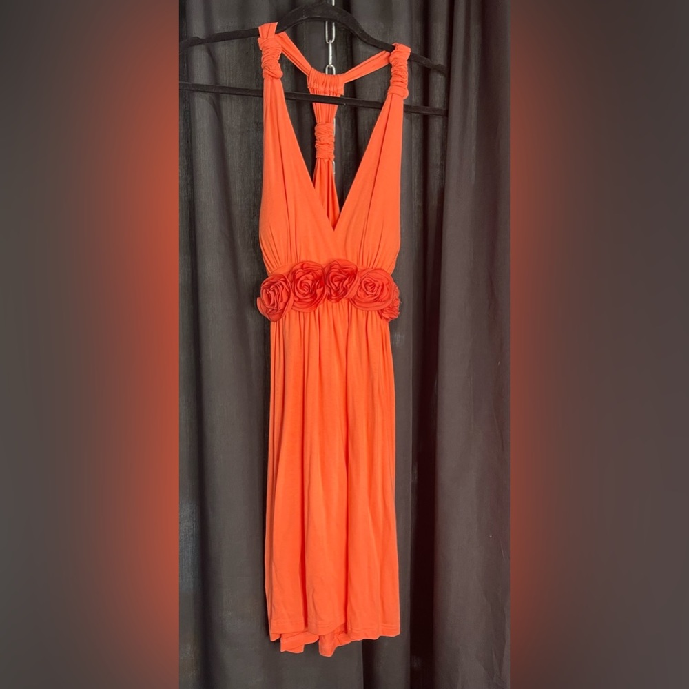Love Culture Tangerine Color Sum Dress M